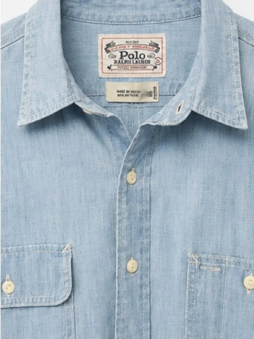 Polo Ralph Lauren Authentic Dungarees Chambray Button Down Shirt | XL | NWOT